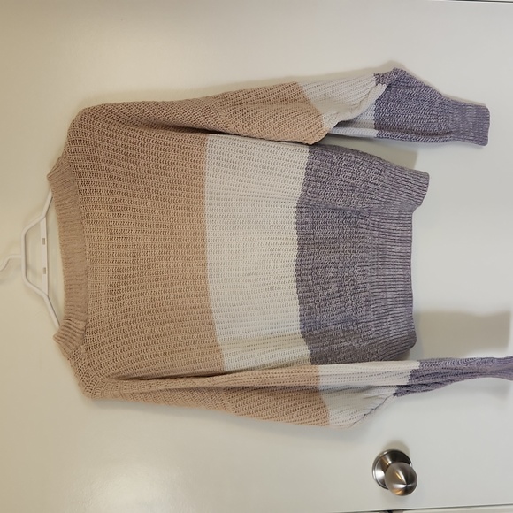 Striped cropped sweater - Picture 4 of 5